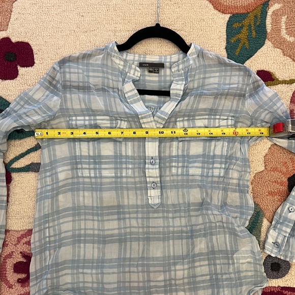 🔥 2 for 20$ / Vince Plaid Blouse - Picture 12 of 17